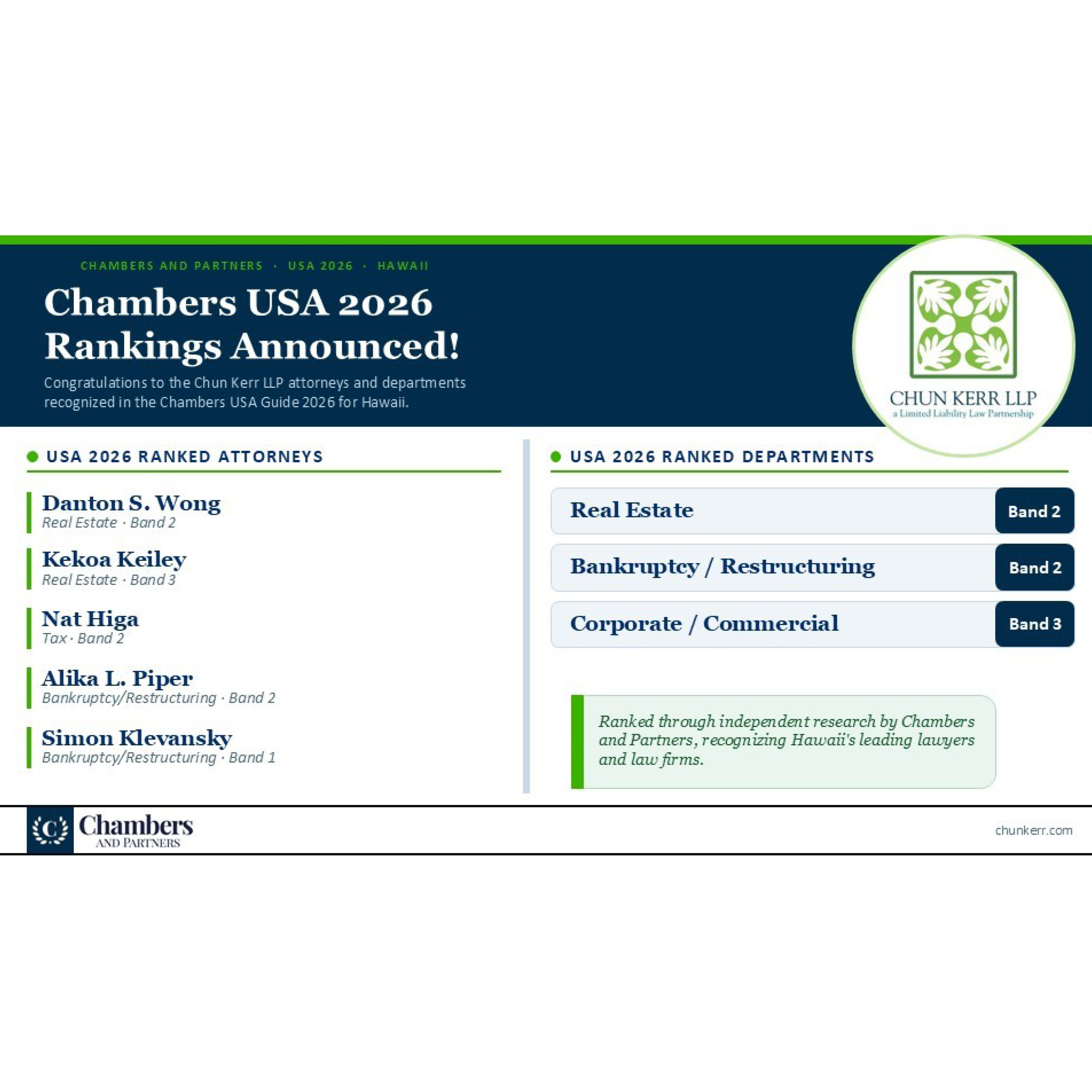Chambers and Partners USA Legal Guide 2026